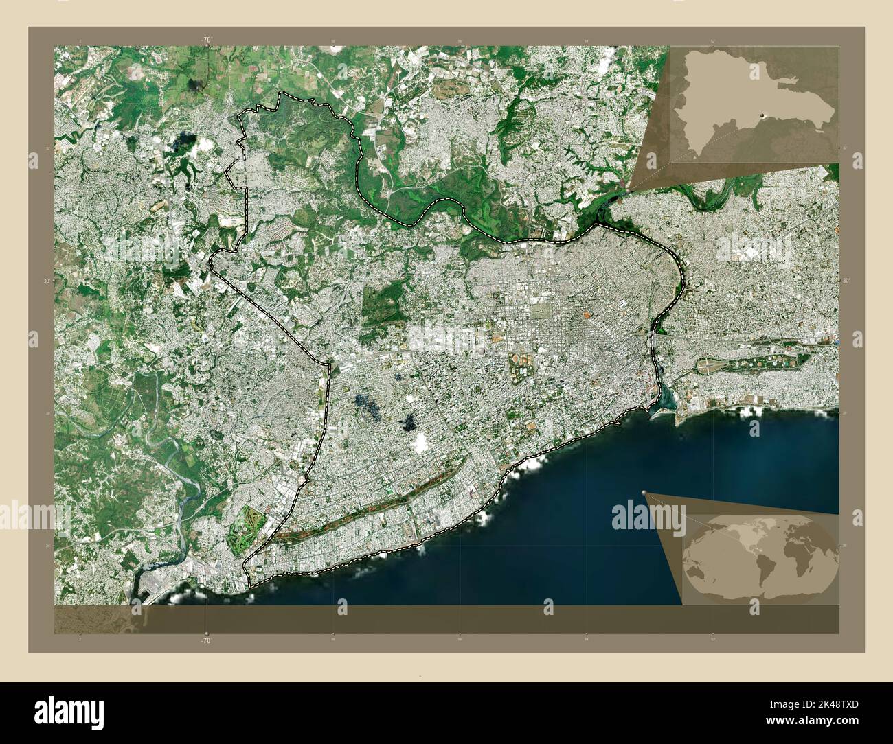 Mapa distrito nacional santo domingo fotografías e imágenes de alta
