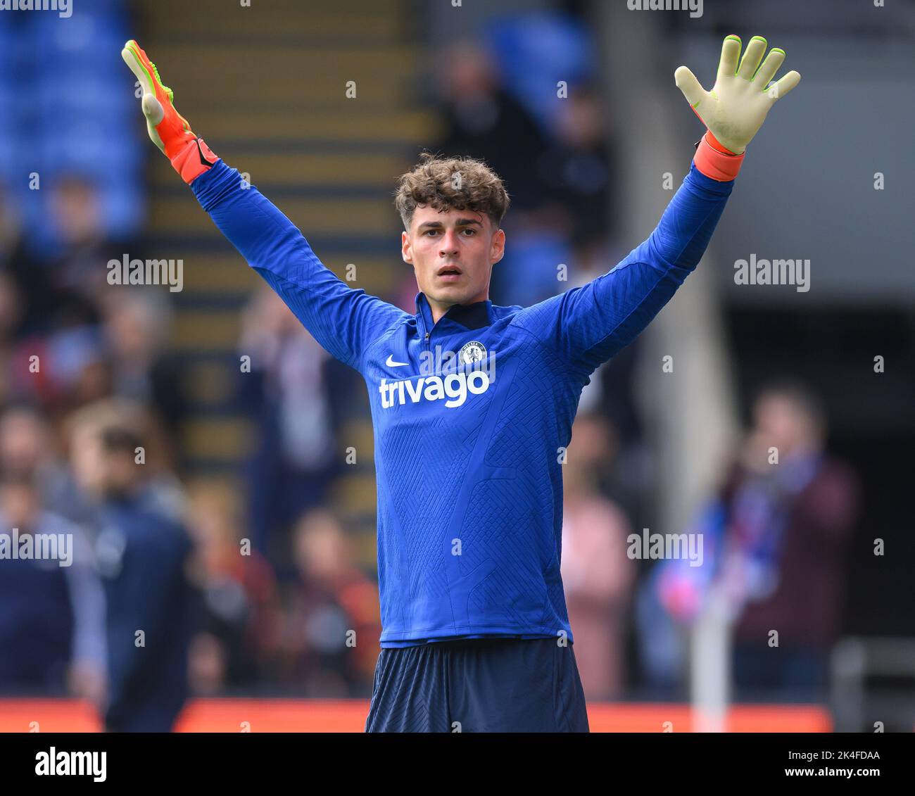 01 Oct 2022 - Crystal Palace v Chelsea - Premier League - Selhurst Park Kepa Arrizabalaga de Chelsea durante el partido de la Premier League contra Crystal Palace. Imagen : Mark Pain / Alamy Live News Foto de stock