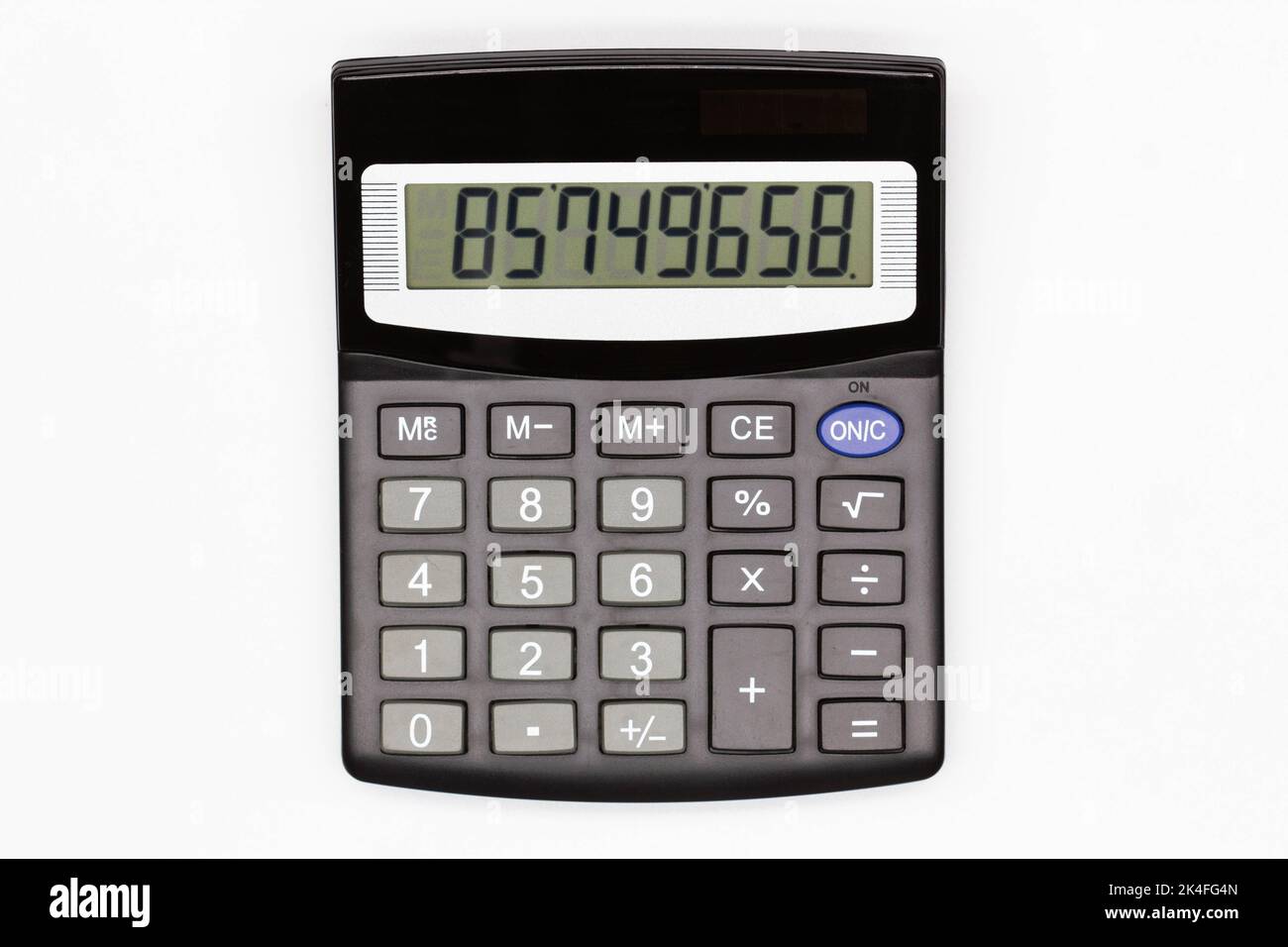 Numbers electronic calculator Imágenes recortadas de stock - Alamy