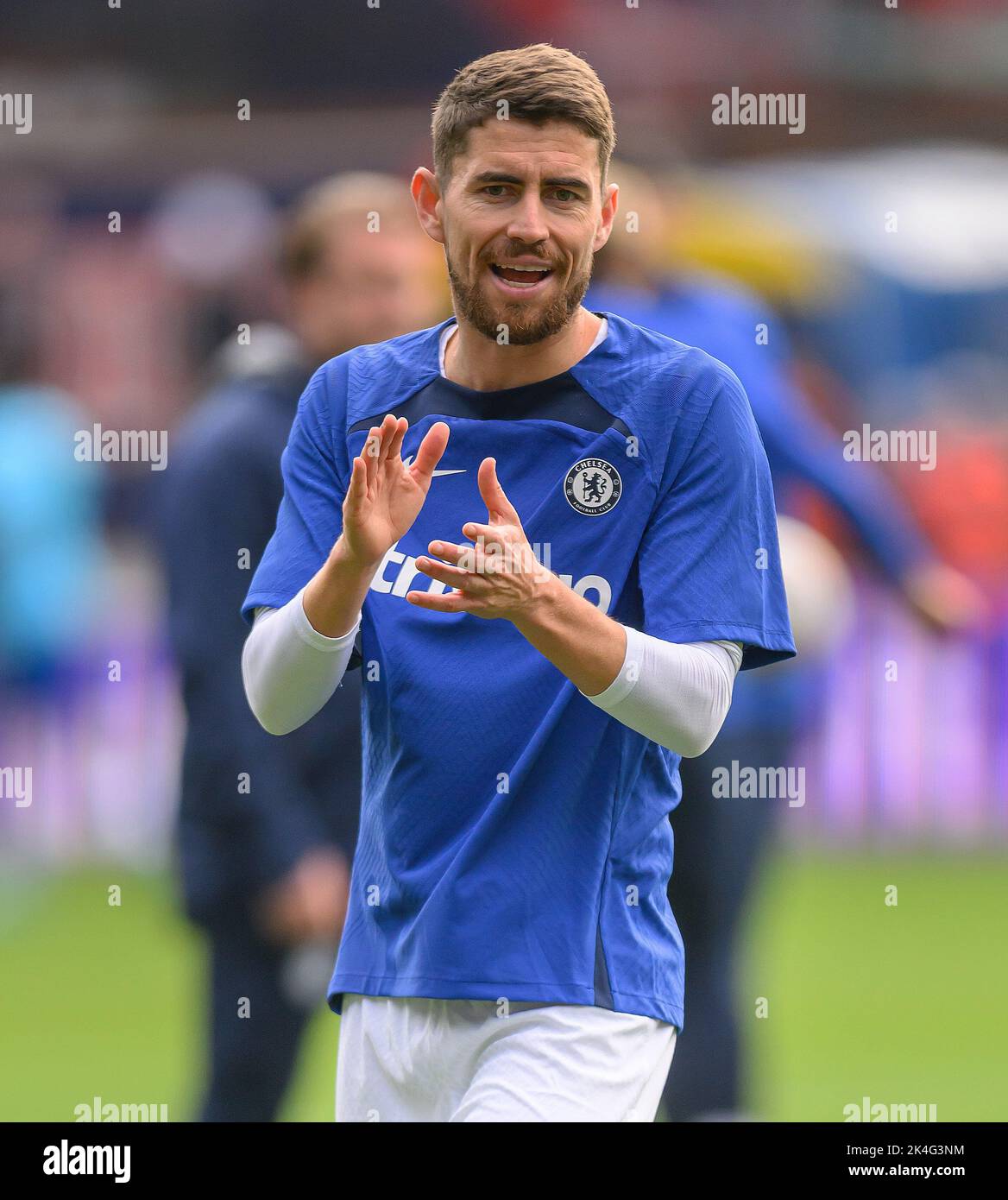 01 Oct 2022 - Crystal Palace v Chelsea - Premier League - Selhurst Park Jorginho de Chelsea durante el partido de Premier League contra Crystal Palace. Imagen : Mark Pain / Alamy Live News Foto de stock