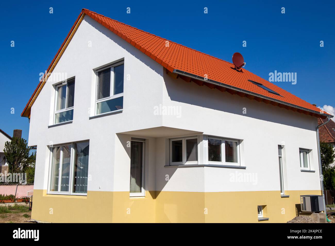 Nueva casa unifamiliar en Alemania Foto de stock