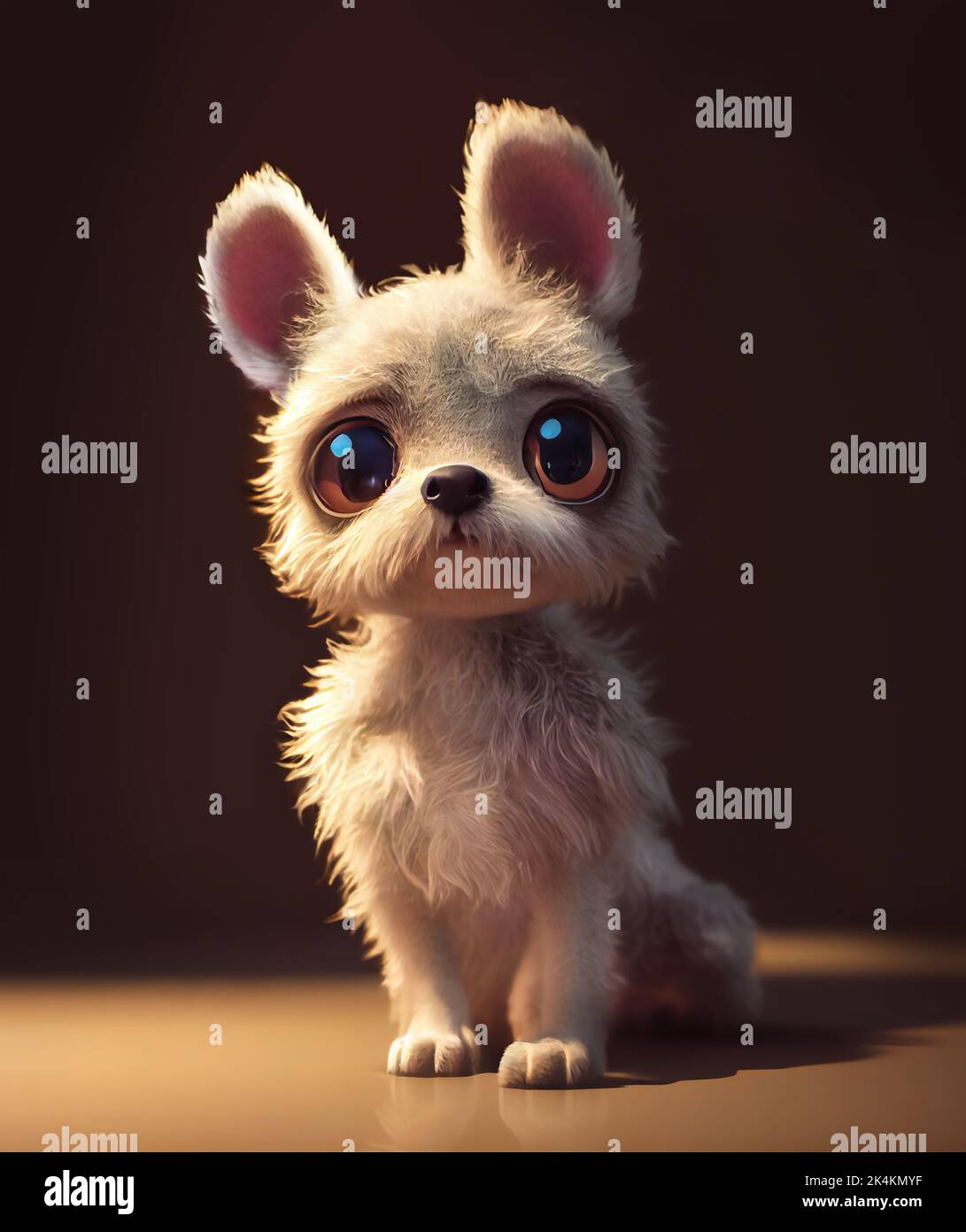 Perro de dibujos animados con grandes ojos fotografías e imágenes de alta  resolución - Alamy