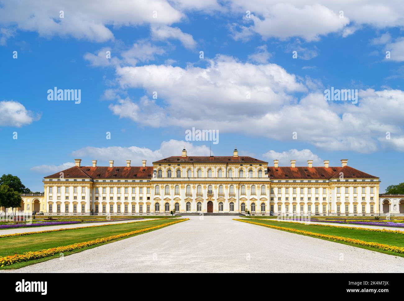 Neues Schloss Schleißheim, complejo palacio Schleissheim, Múnich, Baviera, Alemania Foto de stock