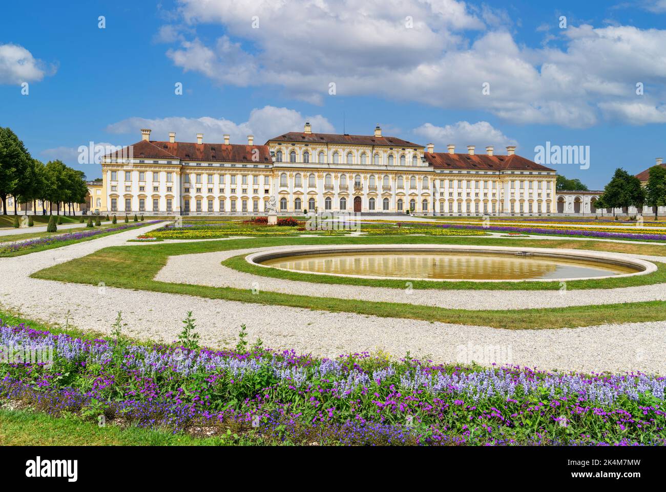 Neues Schloss Schleißheim, complejo palacio Schleissheim, Múnich, Baviera, Alemania Foto de stock