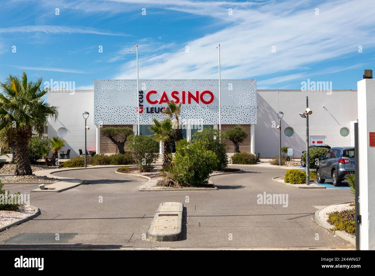 Leucate Casino, Le Barcares, Francia Foto de stock