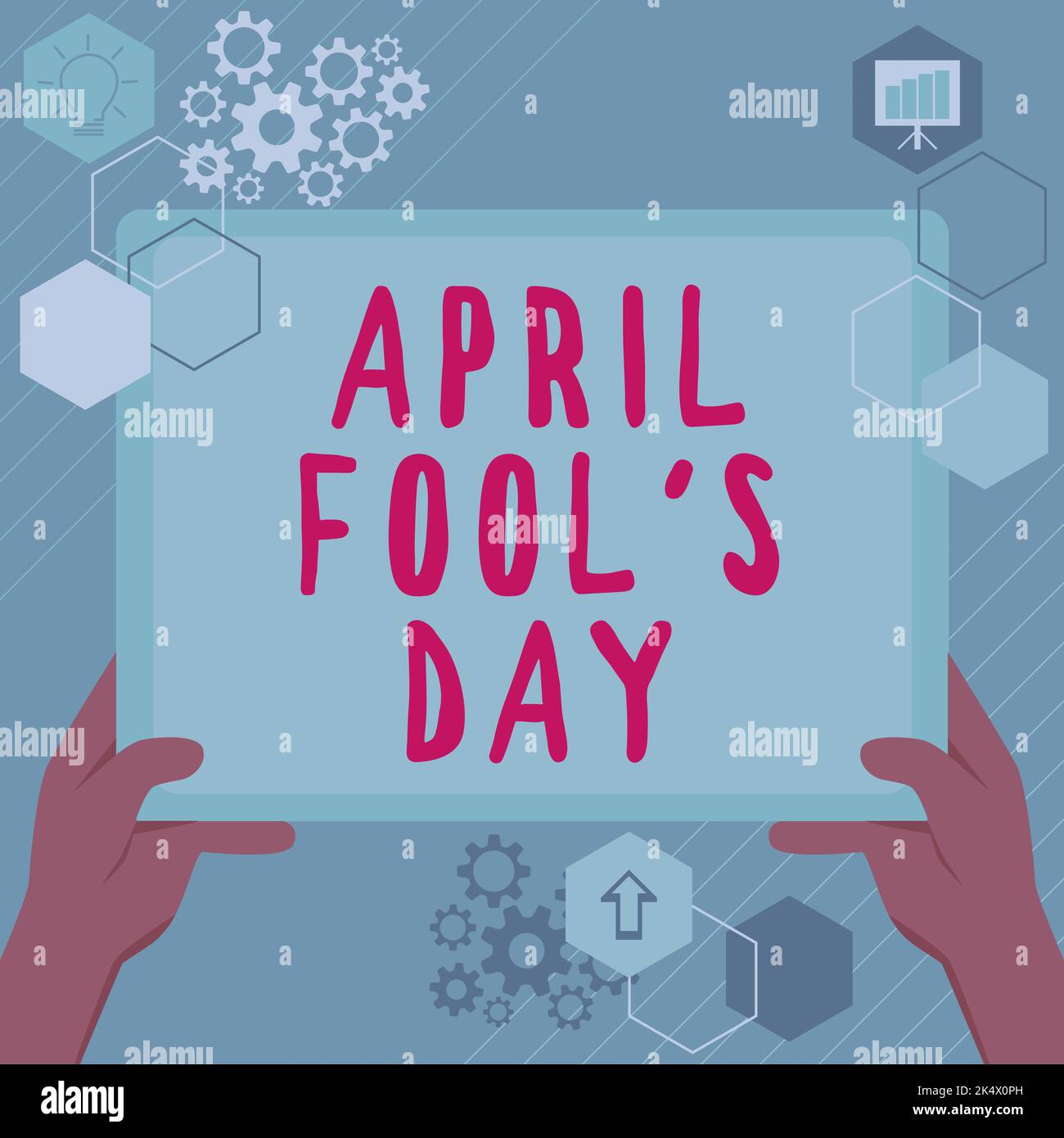 Texto escrito a mano April Fool S es día. Concepto Significado Chistes prácticas humor bromas Celebración Funny tonto Foto de stock