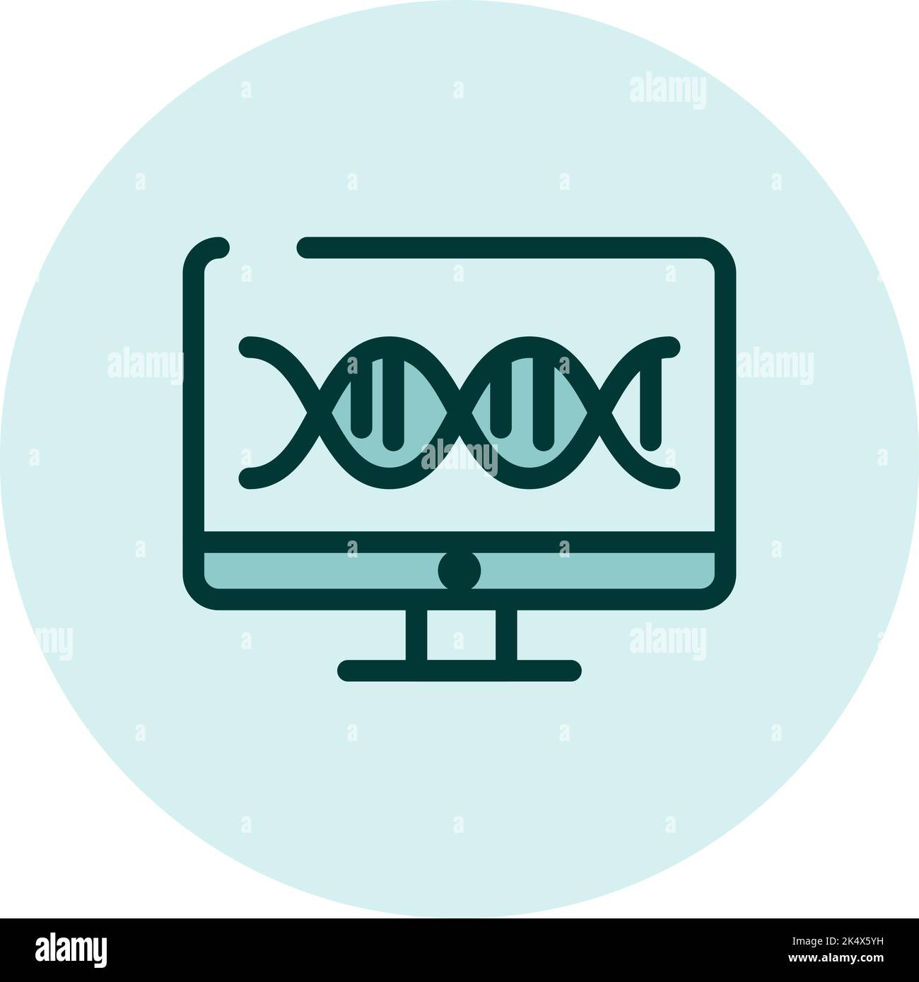 Ciencia de la electrobiología, ilustración, vector sobre fondo blanco