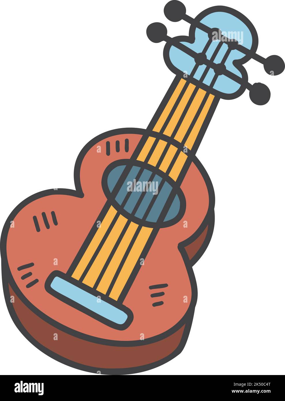 Linda guitarra Imágenes vectoriales de stock - Alamy