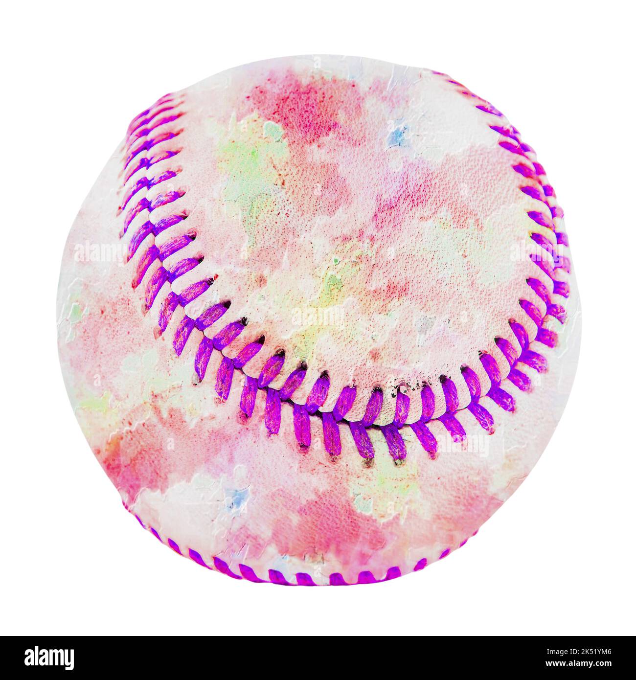 pelota de béisbol arte Foto de stock