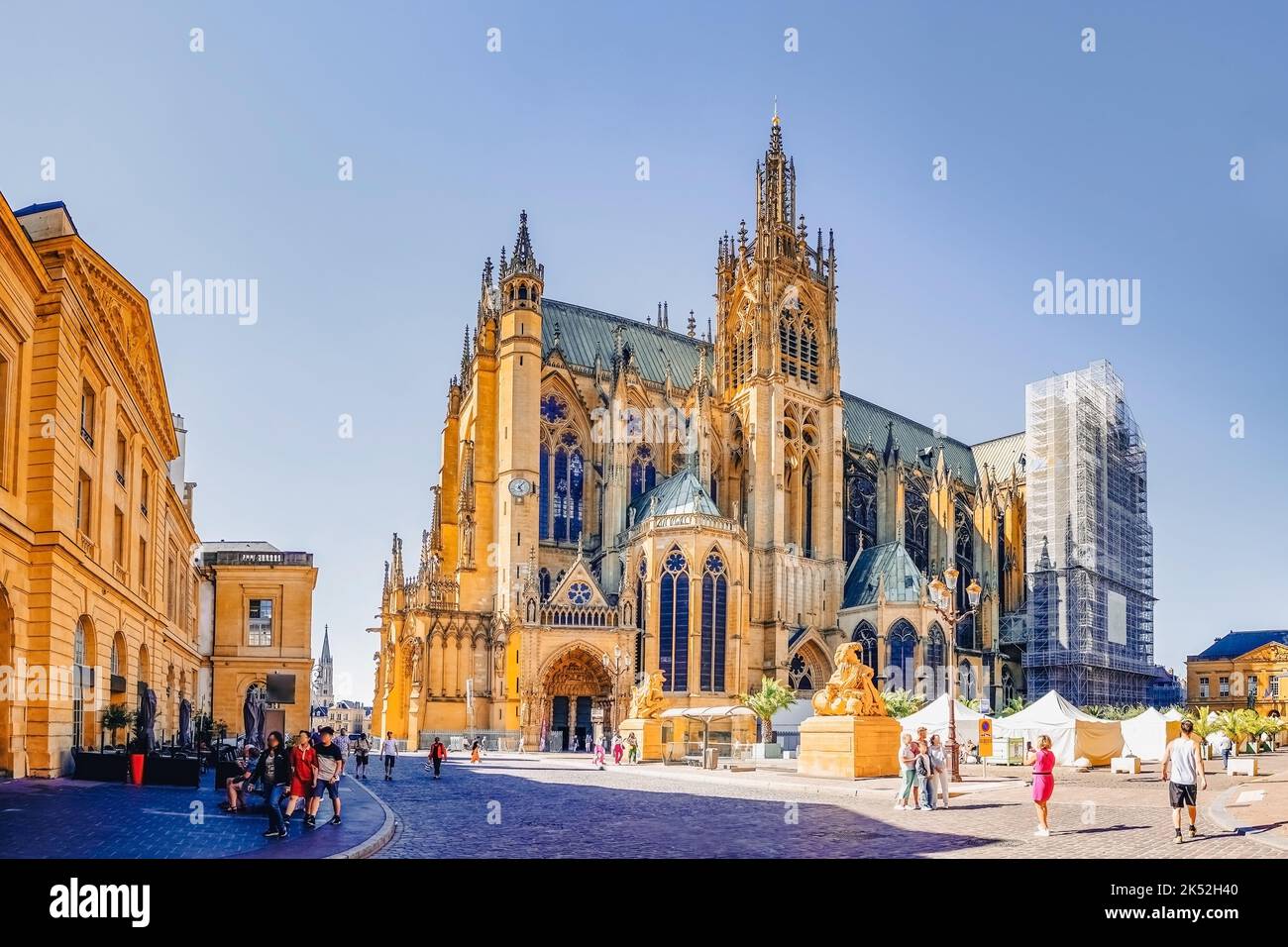Catedral de Metz, Grand Est, Francia Foto de stock