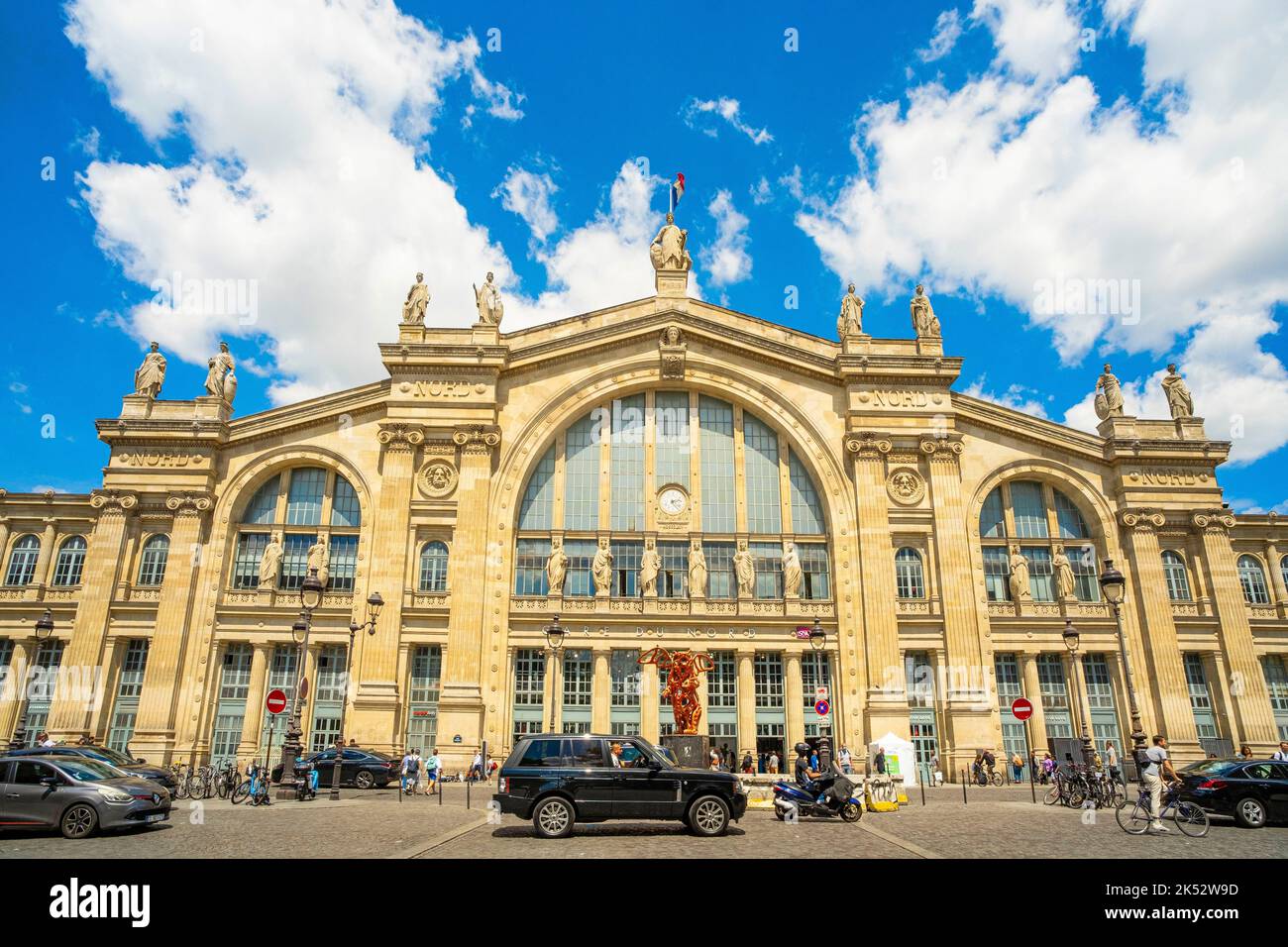 Francia, Paris Gare du Nord. Foto de stock