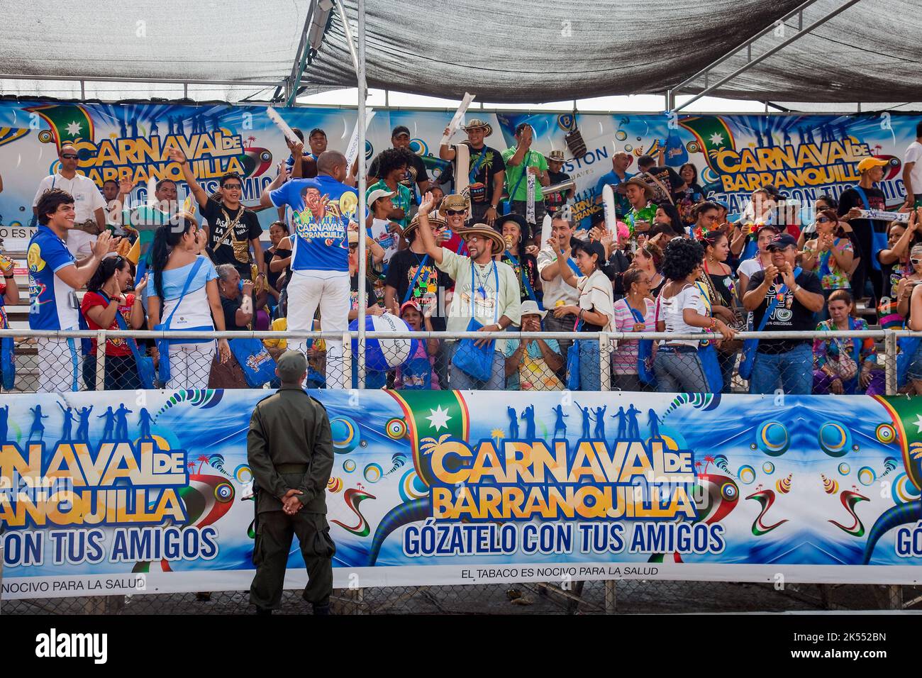 Colombia, Carnaval en la ciudad norteña de Barranquilla es la más importante del país y famosa en el mundo. Los muchos desfiles y festival de música Foto de stock