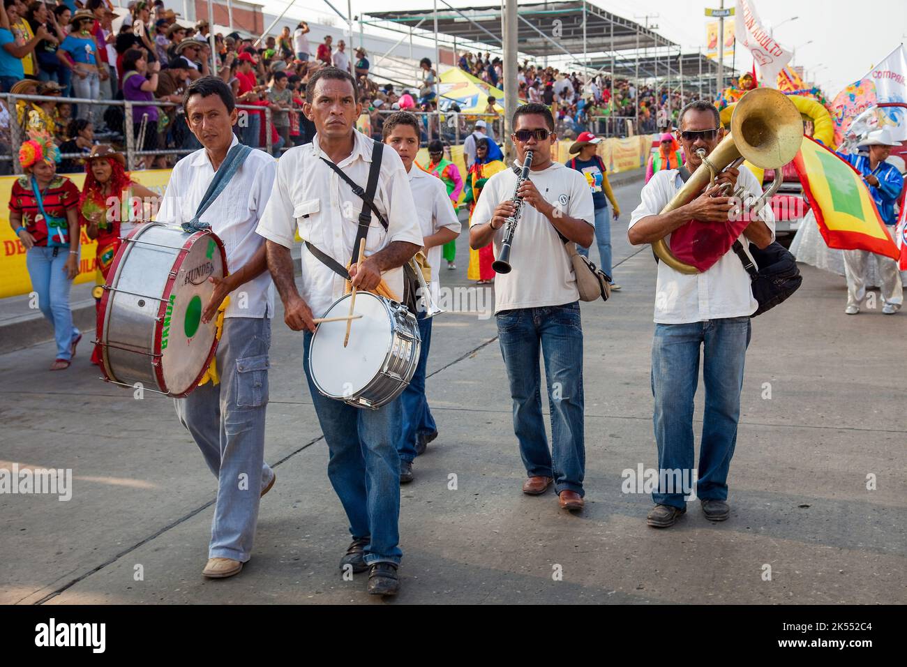 Colombia, Carnaval en la ciudad norteña de Barranquilla es la más importante del país y famosa en el mundo. Los muchos desfiles y festival de música Foto de stock