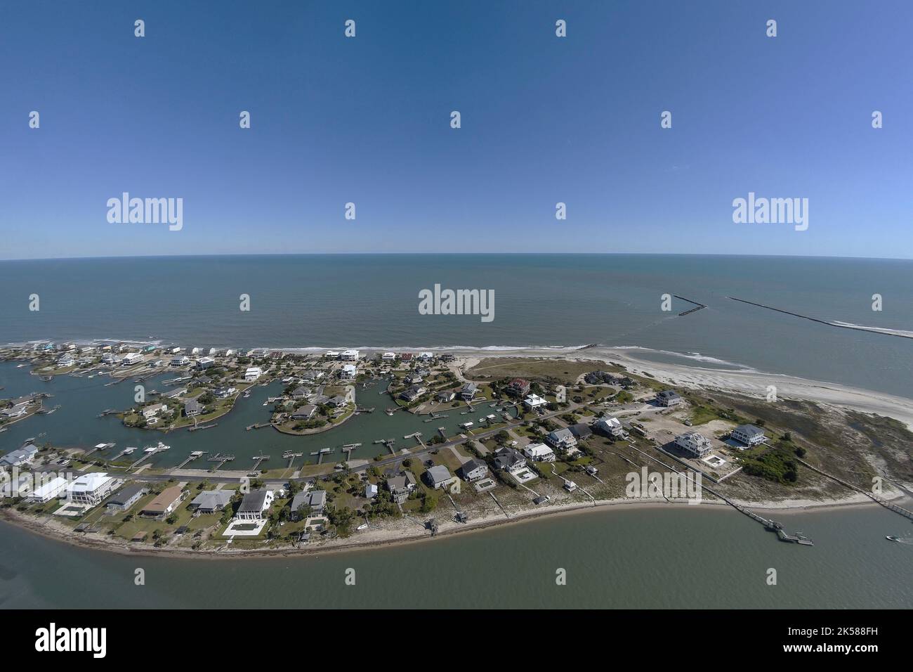 Murrells Inlet, Estados Unidos. 01 de octubre de 2022. Vista aérea de
