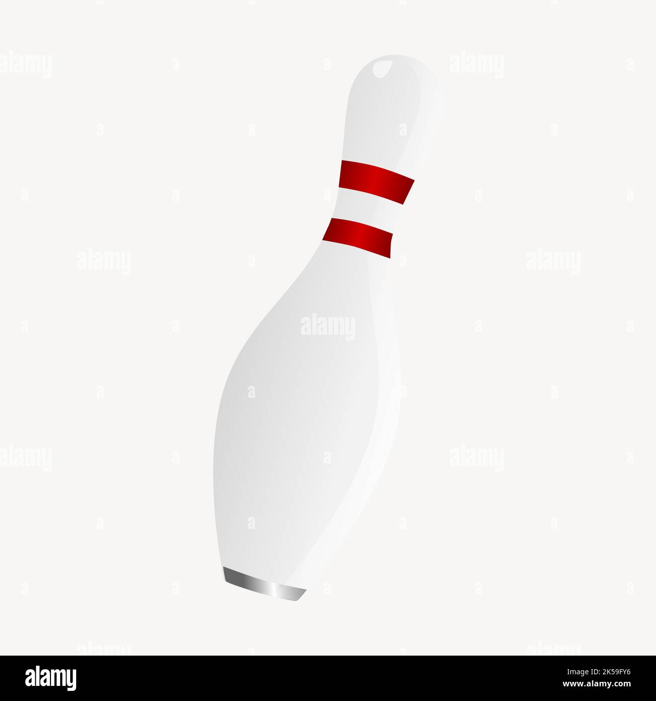 Bowling pin clipart, ilustración de entretenimiento vector Imagen