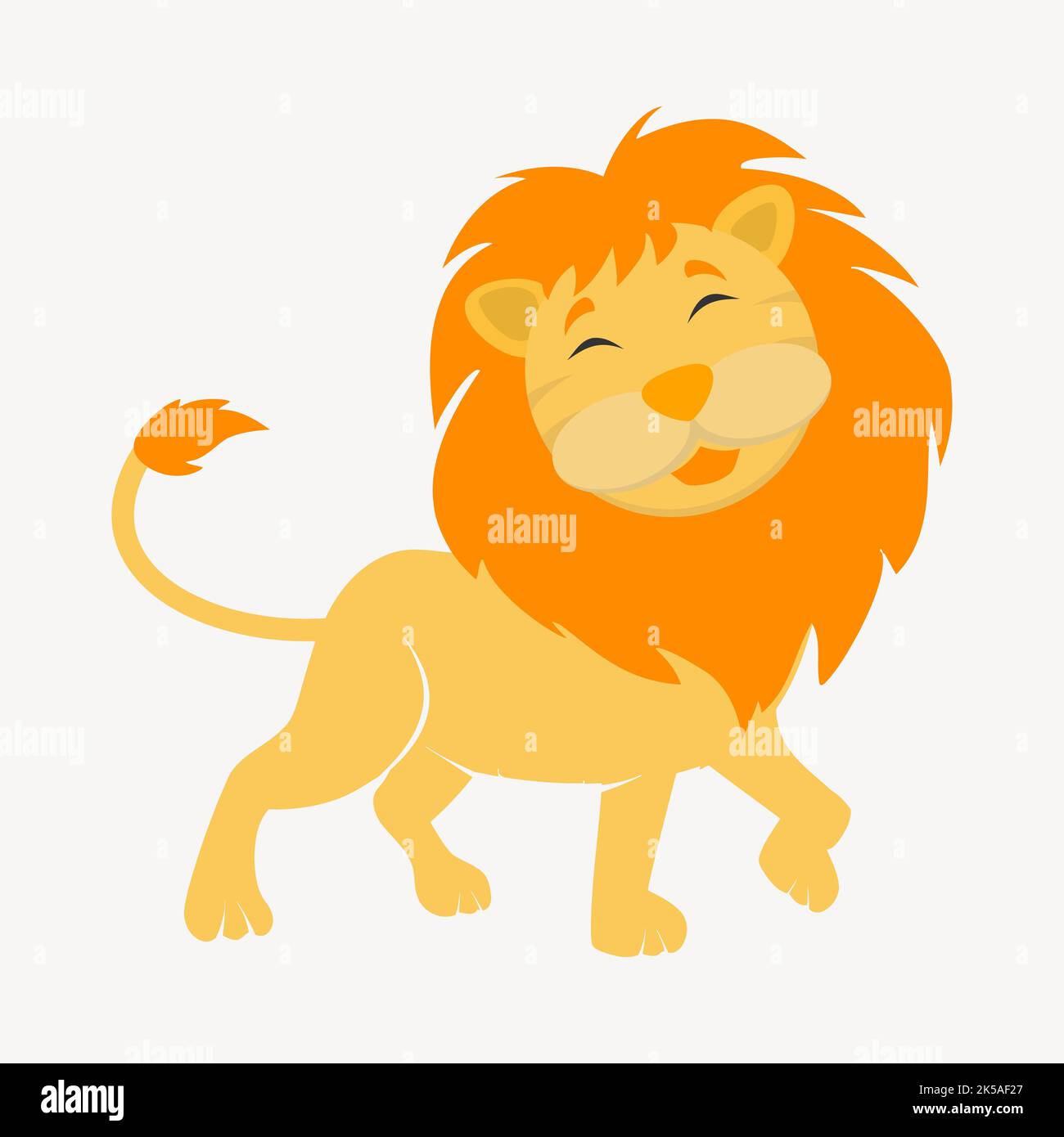 Elemento de collage de león de dibujos animados, vector de ilustración  lindo Imagen Vector de stock - Alamy