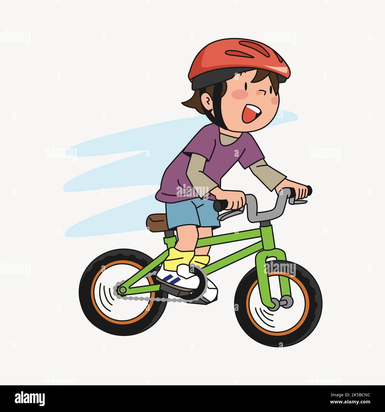 Ilustraci n dibujos animados lindo ni o montar bicicleta 49 off