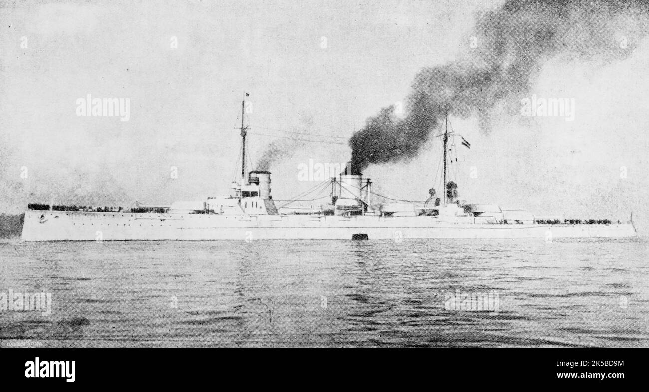 Moltke, acorazado alemán, 1912. [SMS Moltke de la Armada Imperial Alemana]. Foto de stock