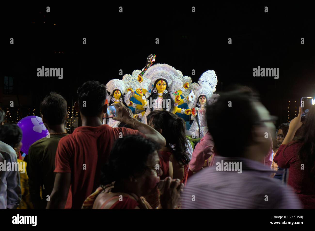 Durga puja Vijayadashami, también conocido como Dussehra, Dasara