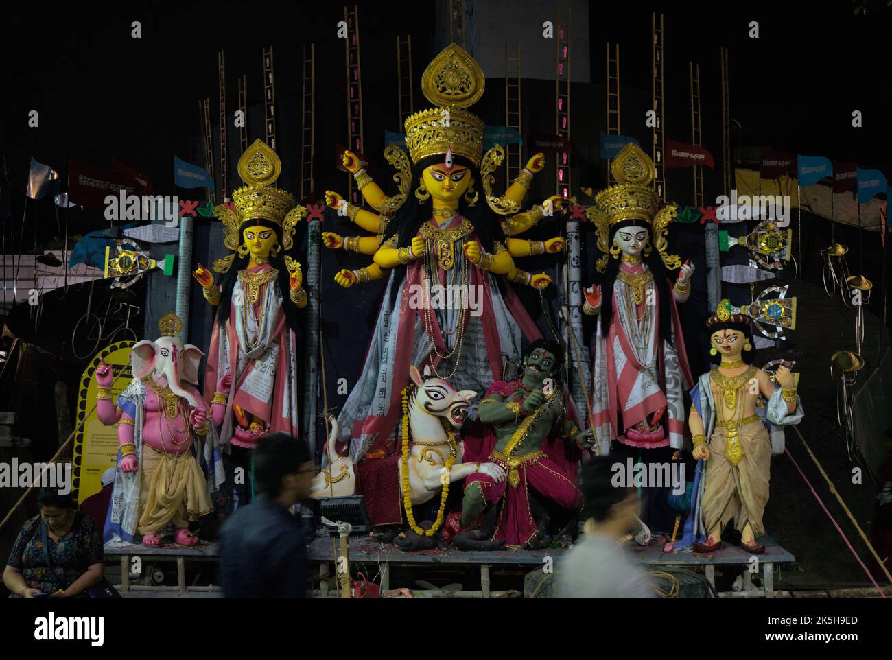 Durga puja Vijayadashami, también conocido como Dussehra, Dasara