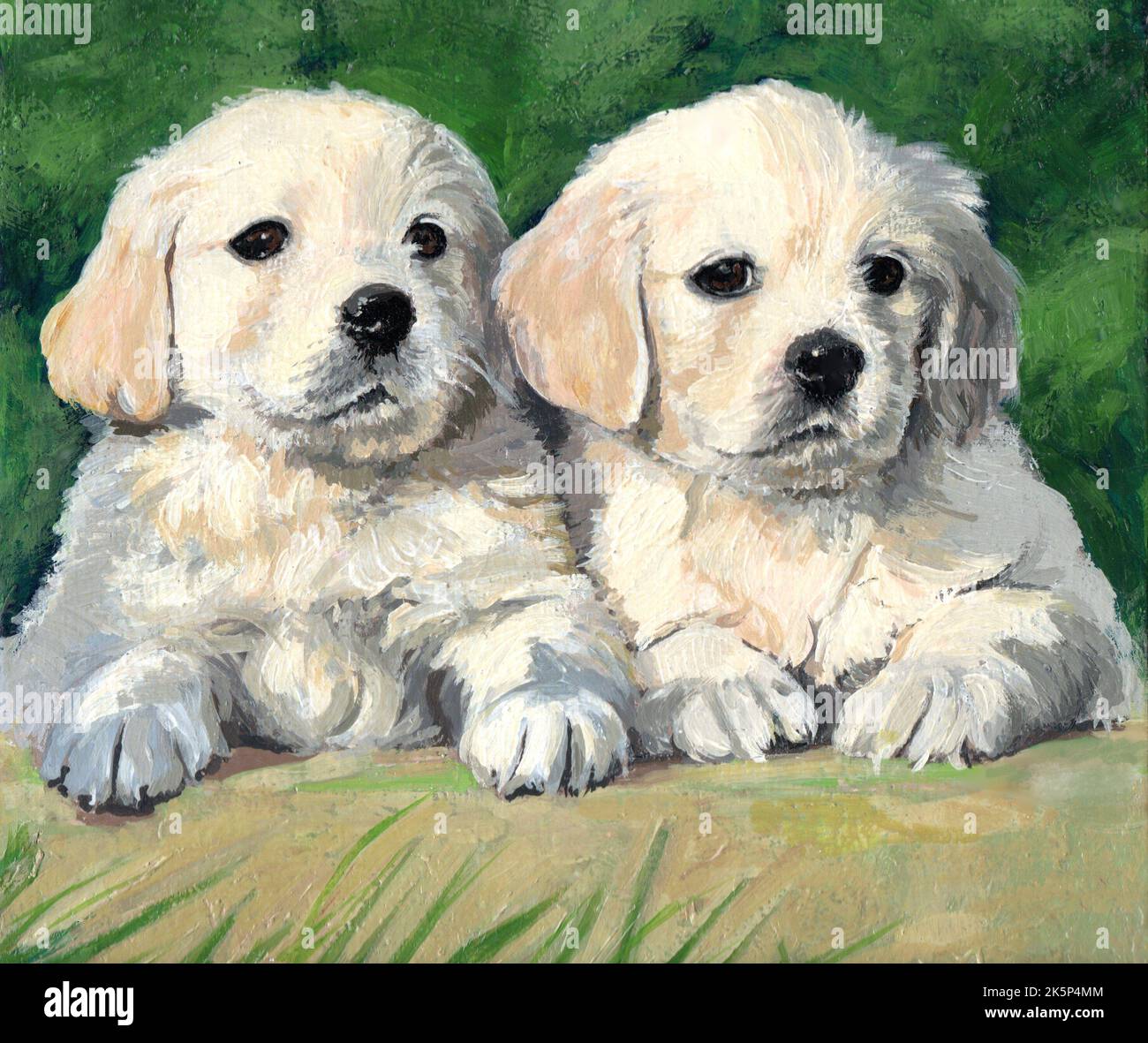 Pintura al óleo de perros fotografías e imágenes de alta resolución - Alamy