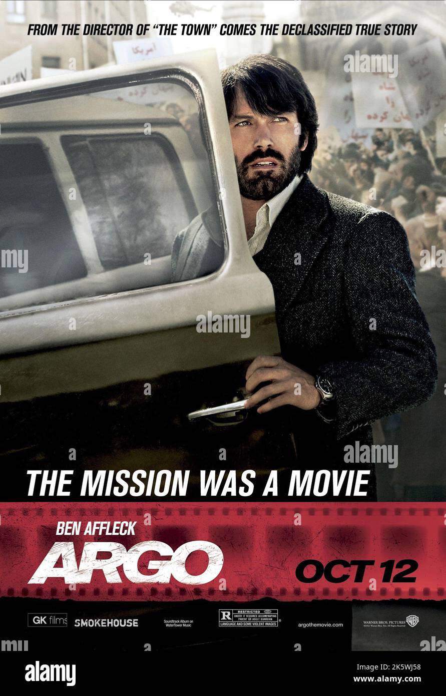 Argo 2012 Ben Affleck Cartel de la película de Argo Fotografía de stock