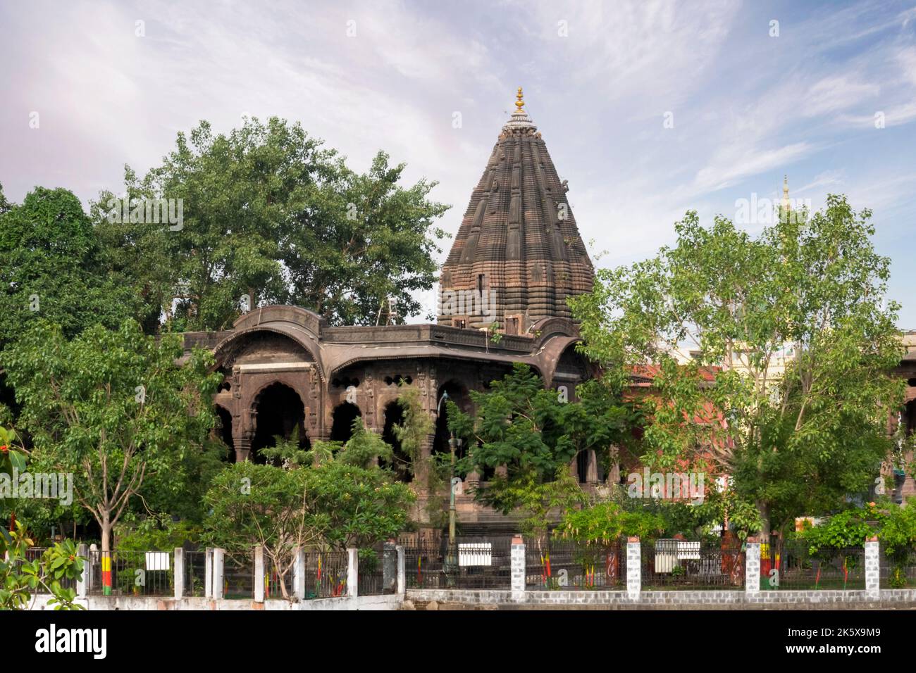Krishnapura Chhatri, Indore, Madhya Pradesh. Arquitectura India. Arquitectura antigua del templo indio. Foto de stock