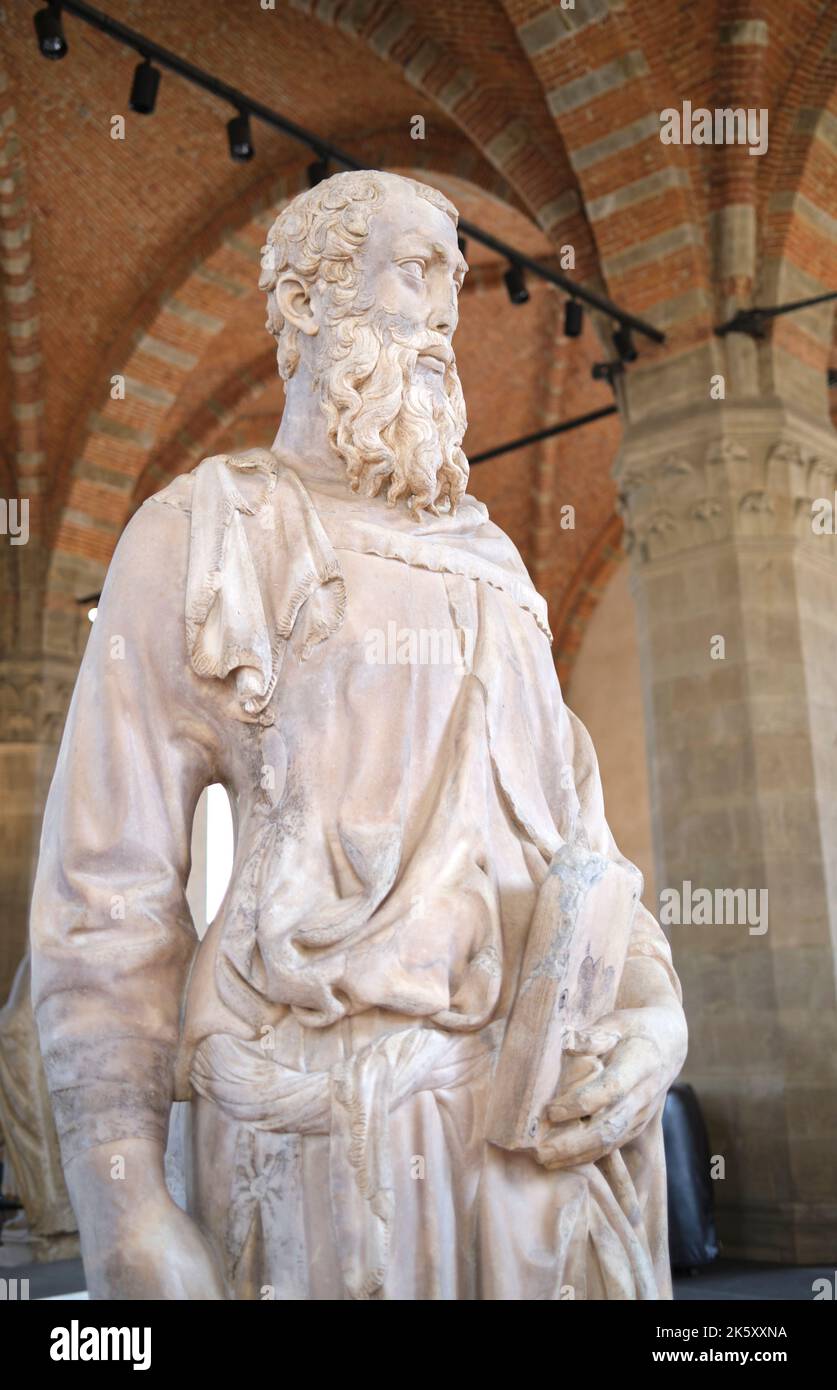 San Marcos o San Marcos de Donatello en el Museo de la Iglesia de Orsanmichele Florencia Italia Foto de stock