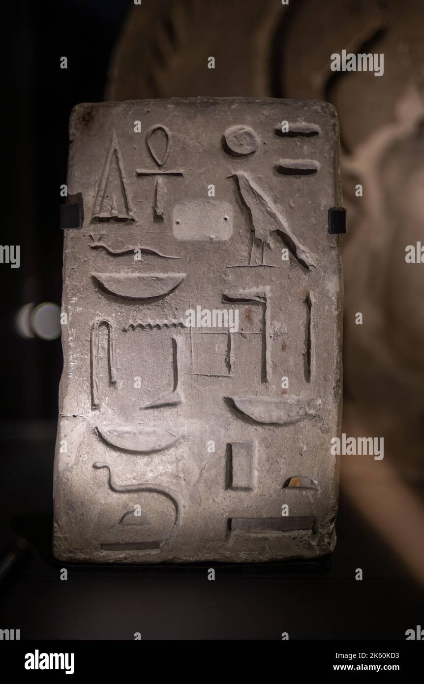 Londres, Reino Unido. Martes, 11 de Octubre, 2022. Jeroglíficos: Desbloquear el antiguo Egipto, gran exposición en el Museo Británico. Foto: Richard Gray/Alamy Live News Foto de stock