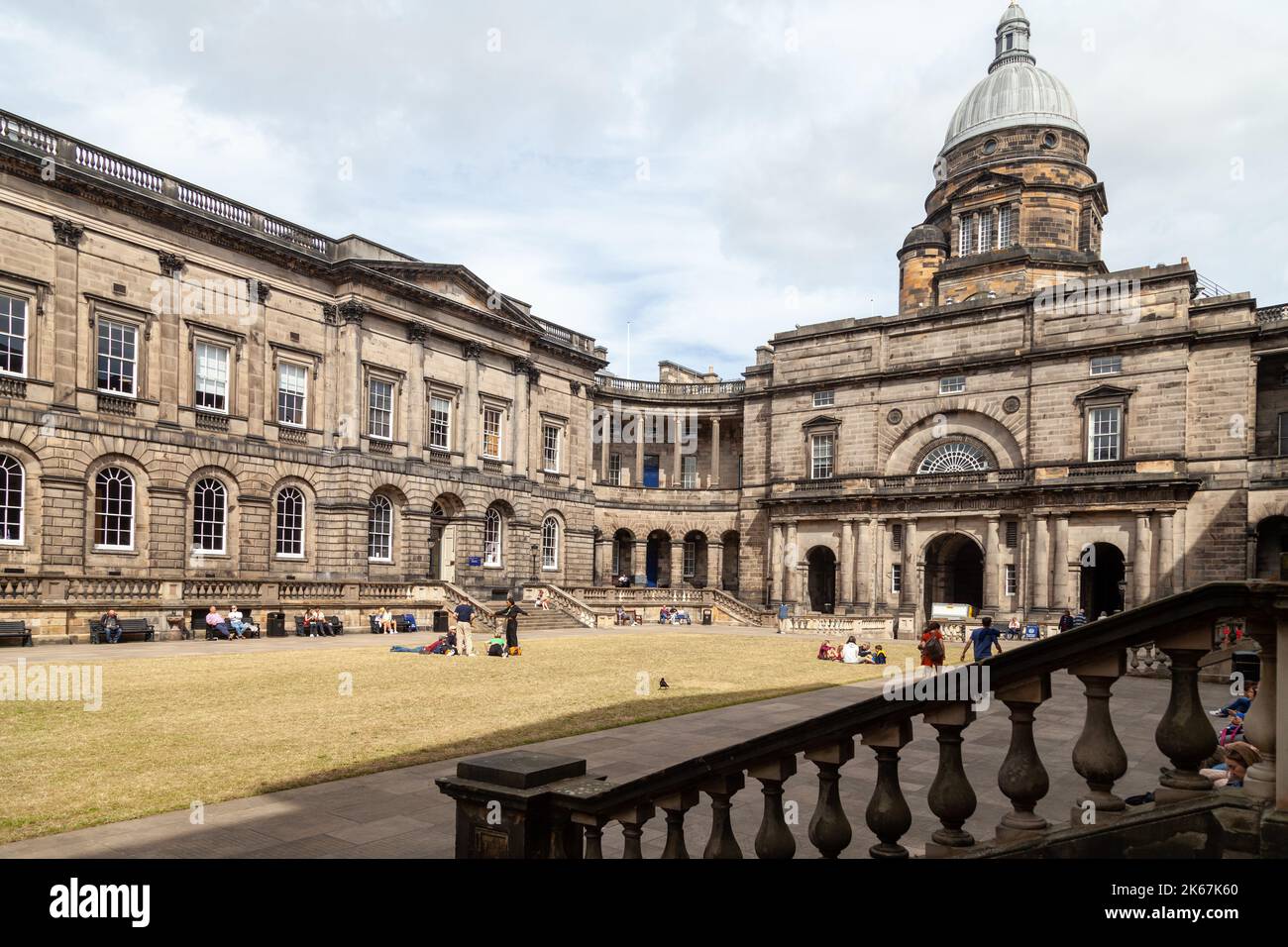 Old College, la Universidad de Edimburgo Foto de stock