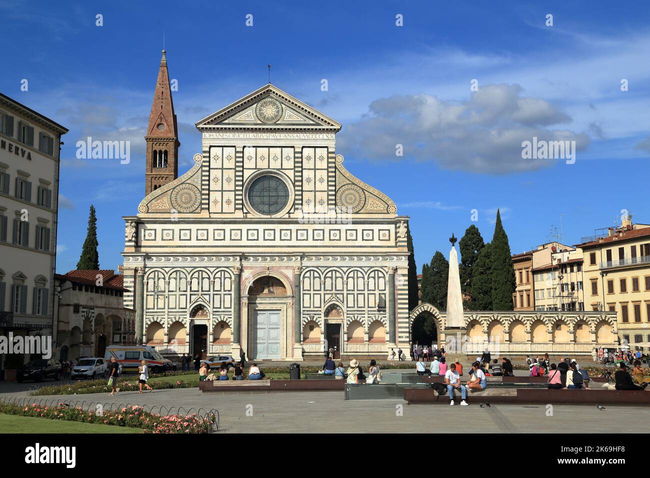 Basílica de Santa Maria Novella de Florencia Foto de stock