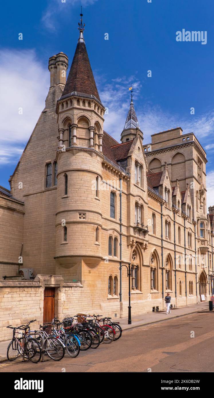 Inglaterra, Oxfordshire, Oxford, Balliol College Fachada en Broad Street. Foto de stock