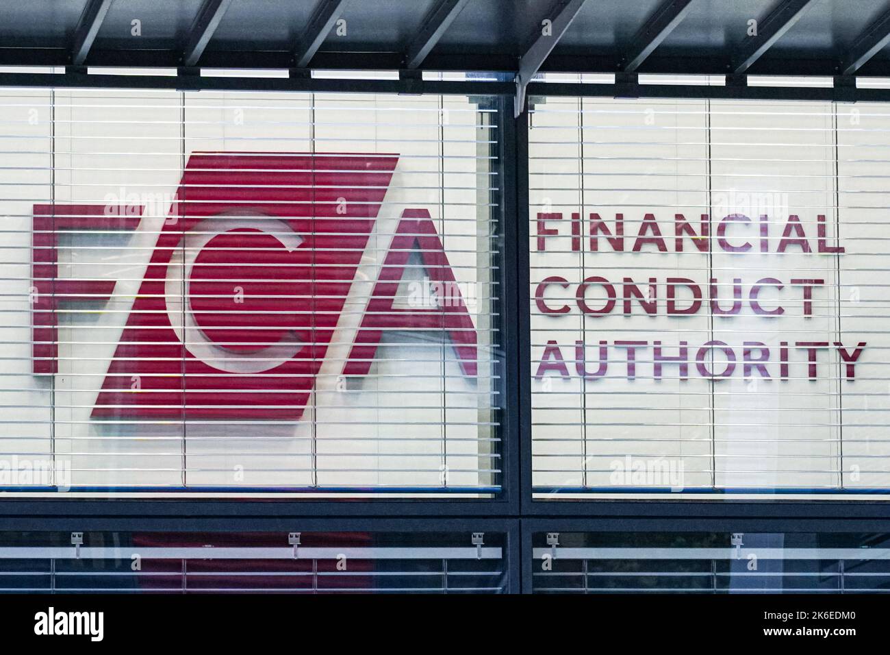 La conducta financiera competente (FCA) con sede en Londres, Inglaterra, Reino Unido Foto de stock