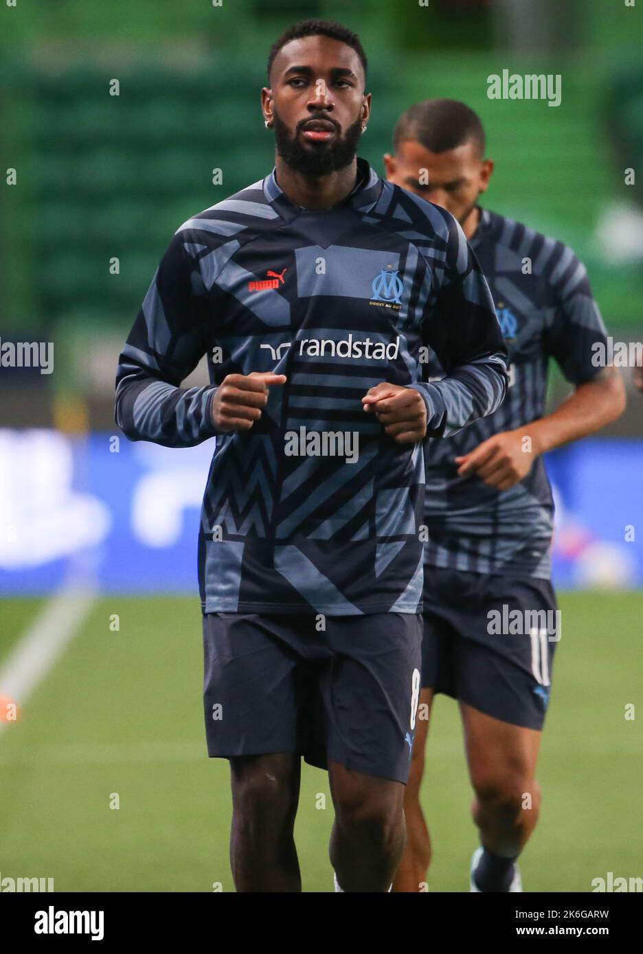 Gerson del Olympique de Marsella durante la Liga de Campeones de la UEFA, partido de fútbol del Grupo D entre Sporting CP y el Olympique de Marsella el 12 de octubre de 2022 en el estadio José Alvalade de Lisboa, Portugal - Foto Laurent Lairys / DPPI Foto de stock