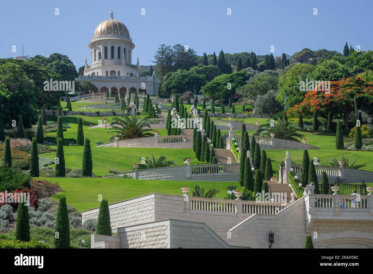 Israel, Haifa, jardines Bahai Foto de stock