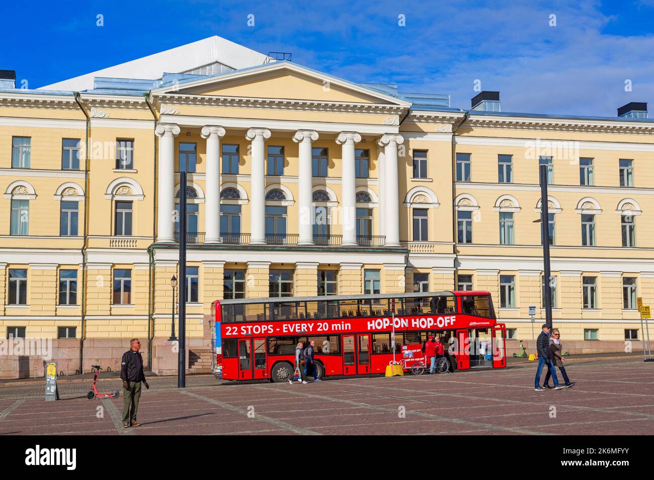 Parlamento, Plaza del Senado, Helsinki, Finlandia, Europa Foto de stock