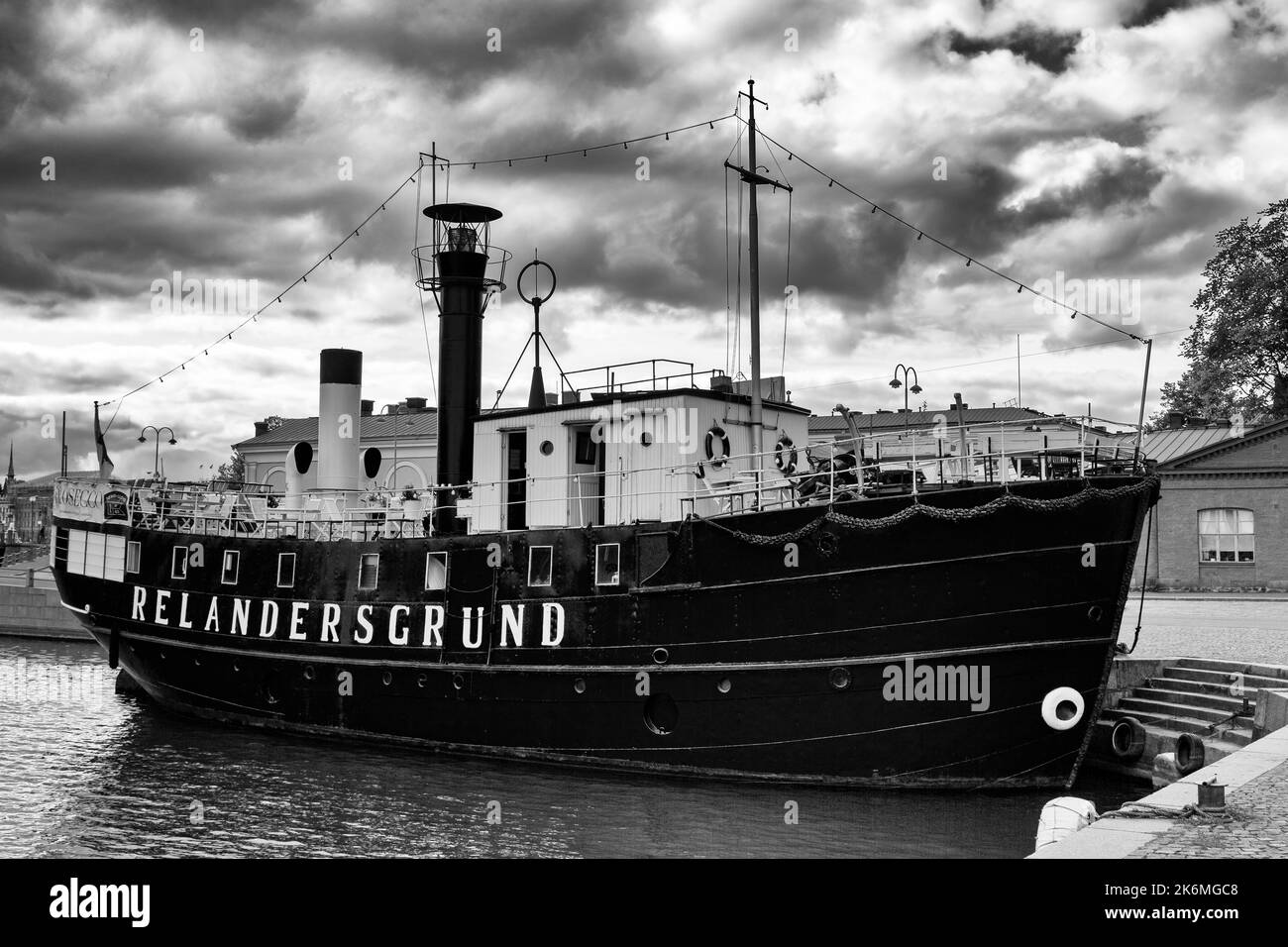 Relandersgrund Lightship, Helsinki, Finlandia, Europa Foto de stock