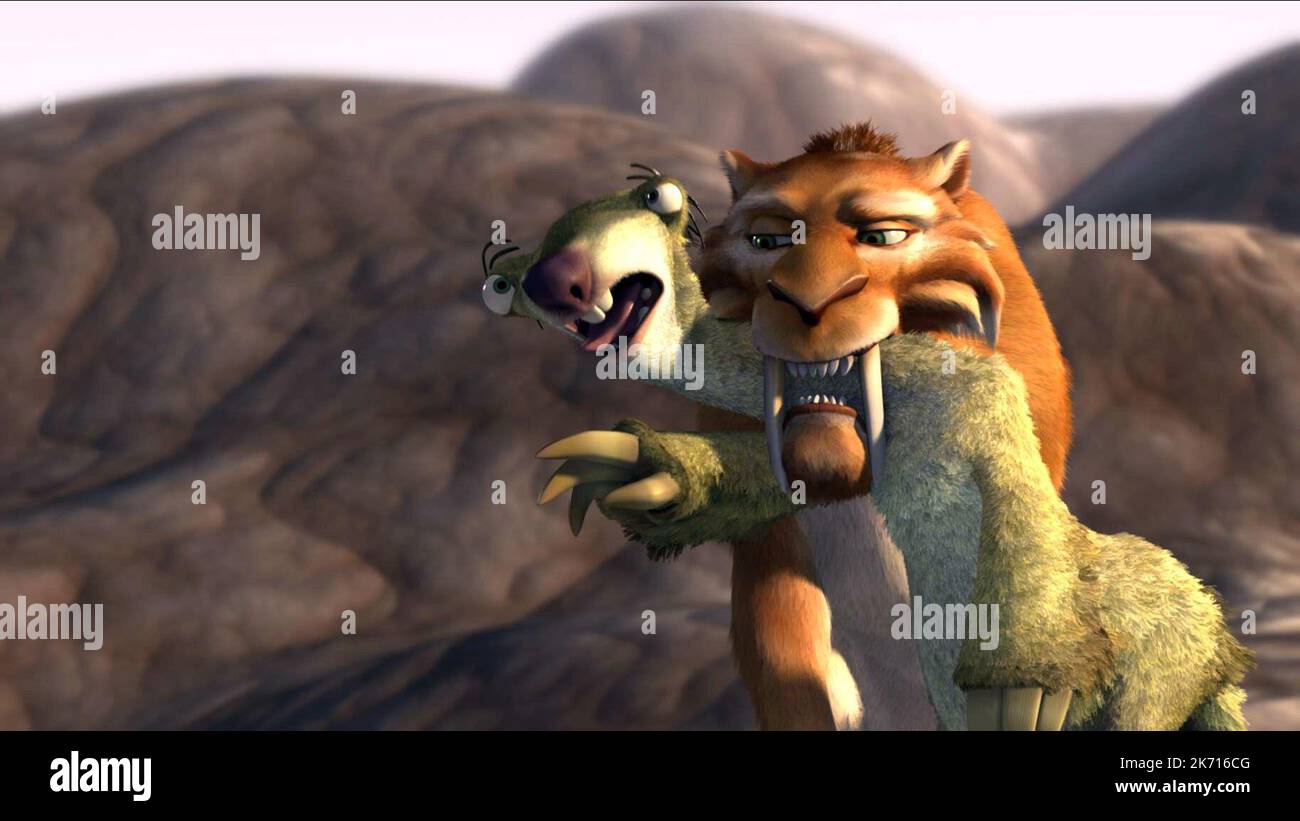 SID, Diego, Ice Age, 2002 Foto de stock