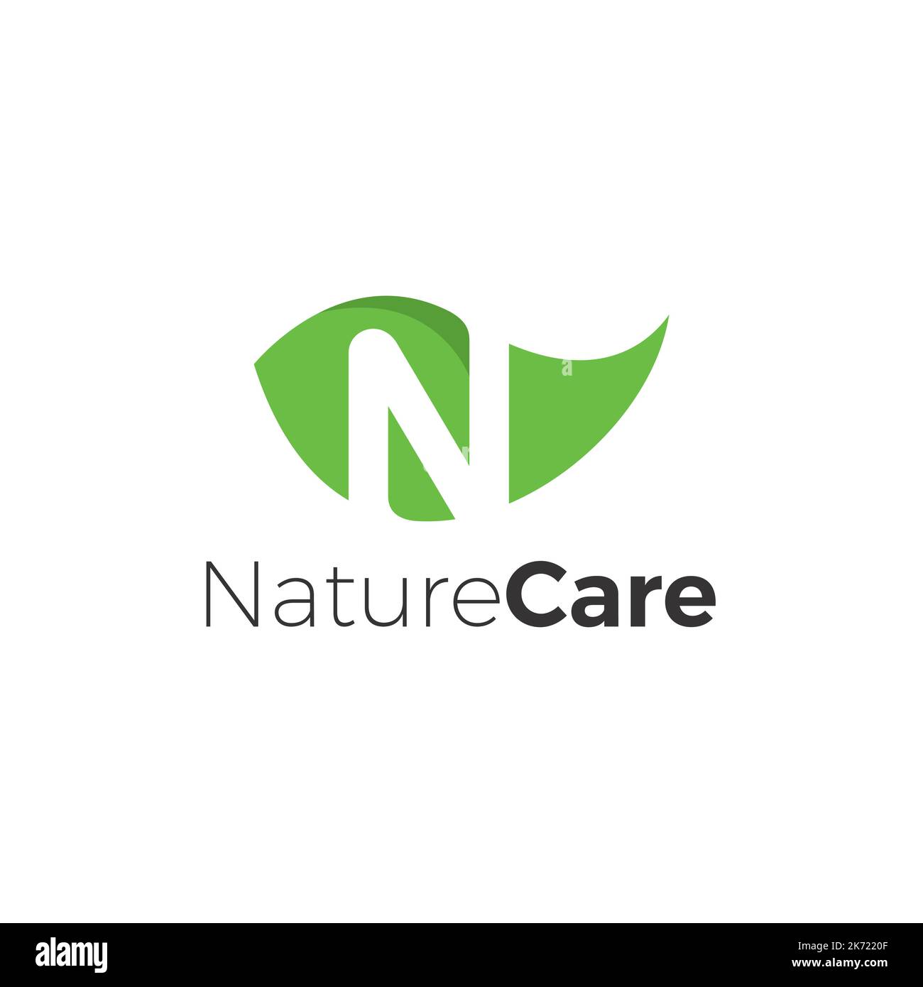 Diseño del logotipo de Nature Care, símbolo del icono de la hoja Imagen