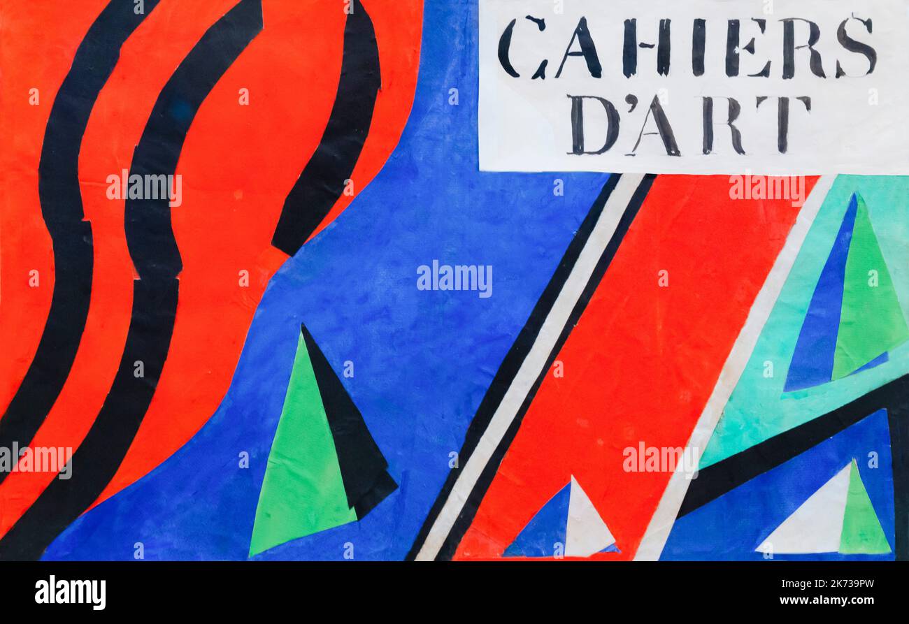 Cover Design for Cahiers d'art, Henri Matisse, 1936, Museum Berggruen, Berlín, Alemania, Europa Foto de stock