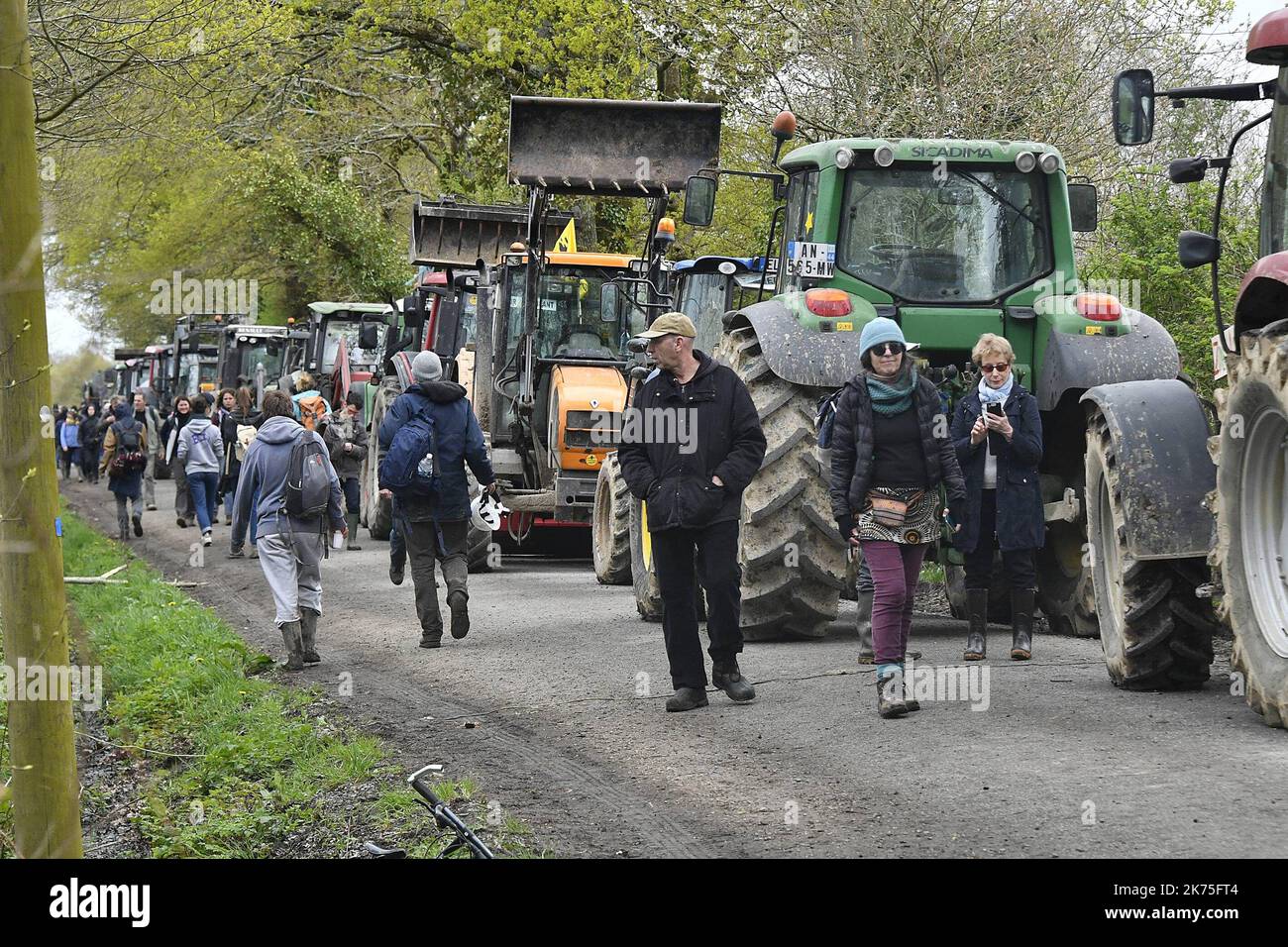 ©PHOTOPQR/OUEST FRANCE ; Encore des actions de la part des zadistes sur
