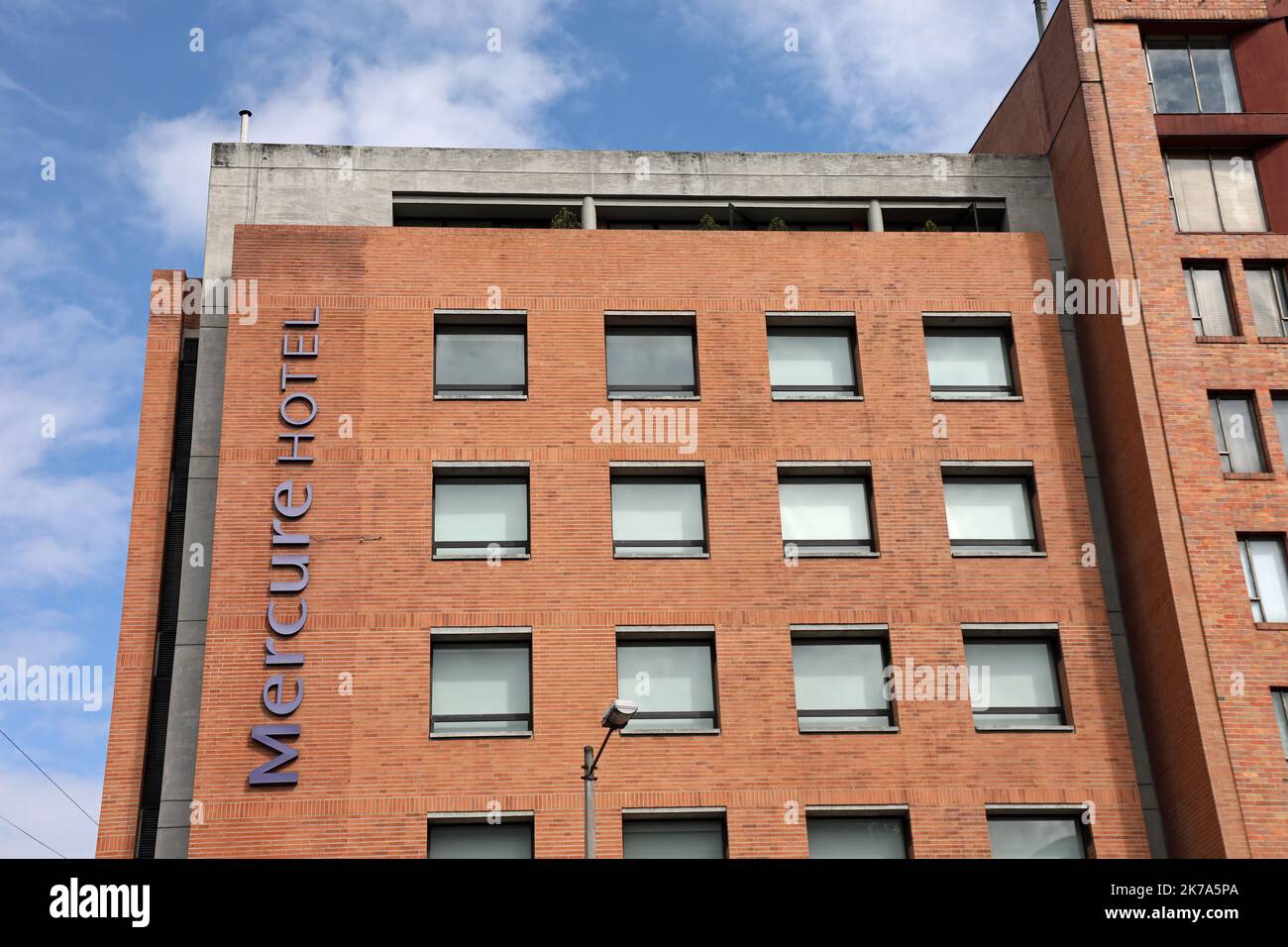 Hotel Mercure en el distrito de Chapinero de Bogotá Foto de stock