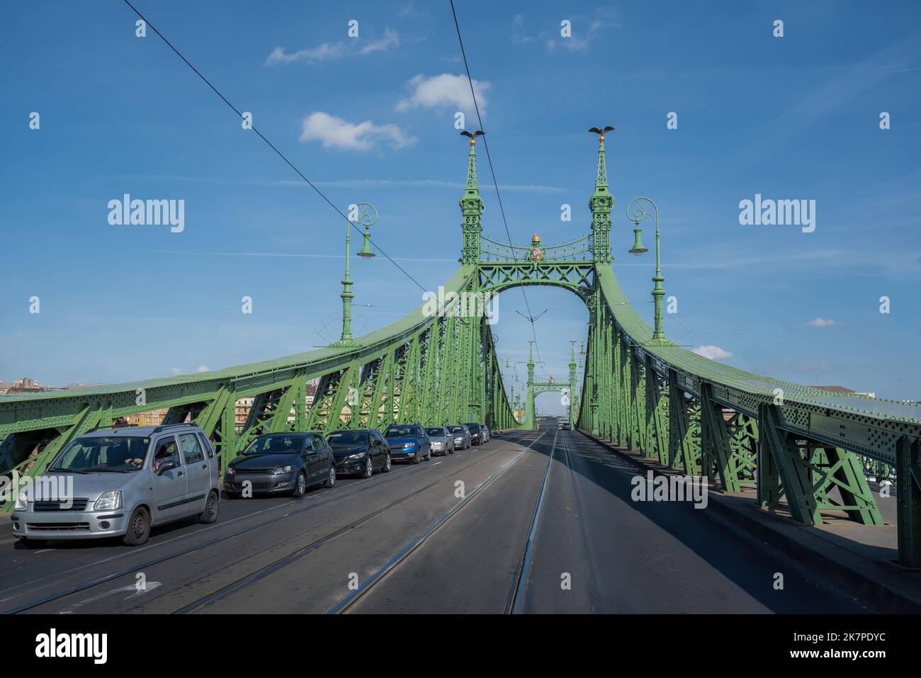 Puente de la Libertad - Budapest, Hungría Foto de stock