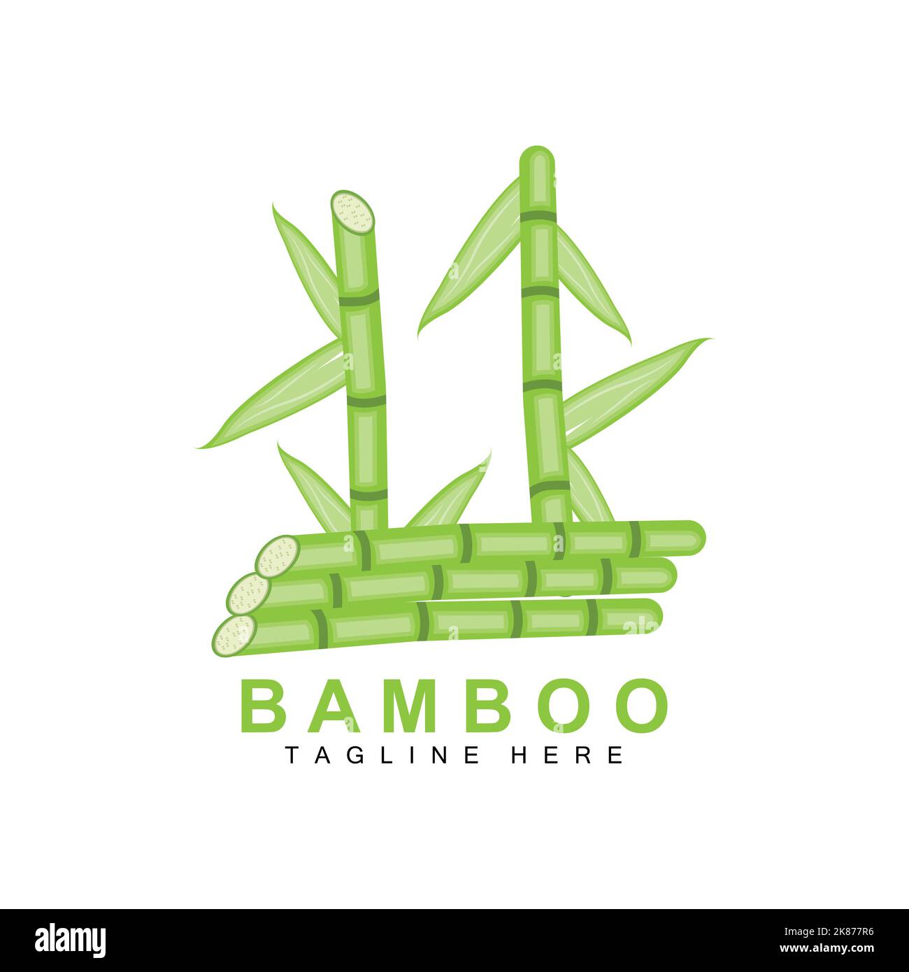 Diseño Del Logotipo De Bambú Vector De árbol Verde Panda Food Ilustración De La Plantilla De 2251