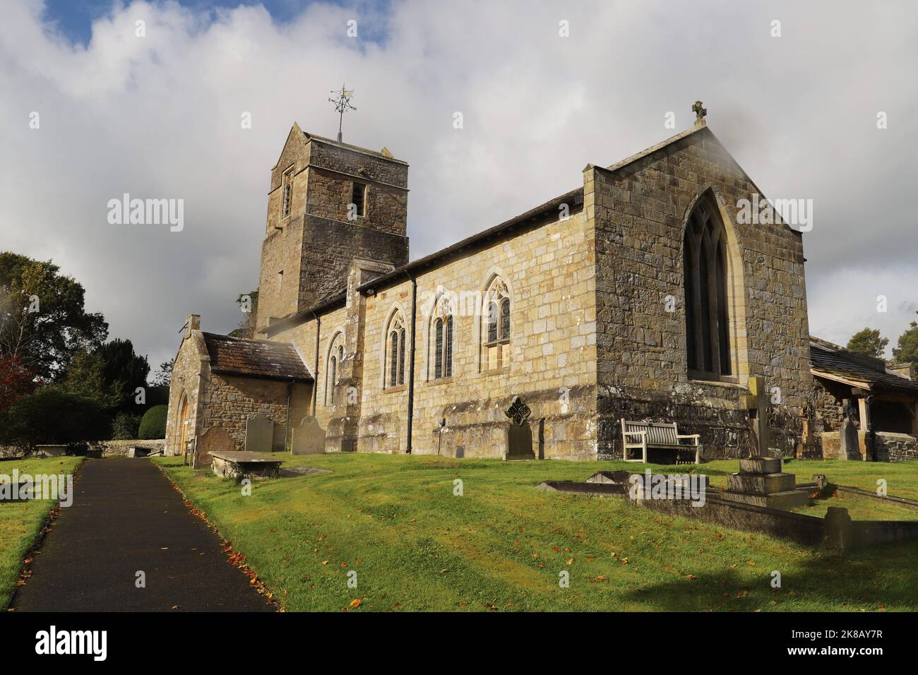 Iglesia de San James the Less, Tatham, cerca de Lancaster, Lancashire Foto de stock