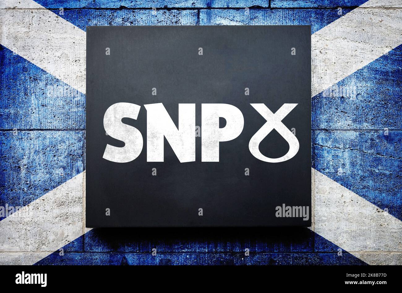 Partido Nacional Escocés en el Reino Unido Foto de stock