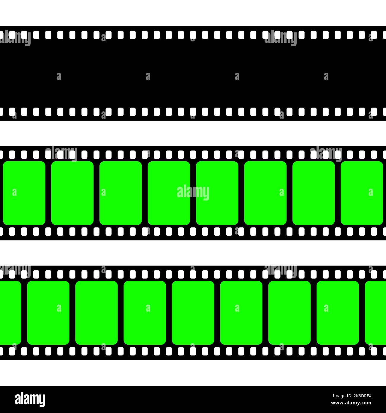 Fondo de pantalla de clave de croma verde con marcadores de seguimiento,  vector.