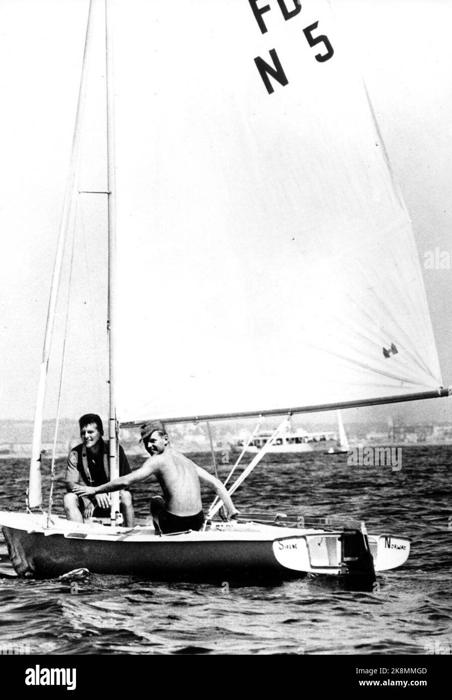 1960 Juegos Olímpicos en Roma Vela, Holandés Volador. Los marineros