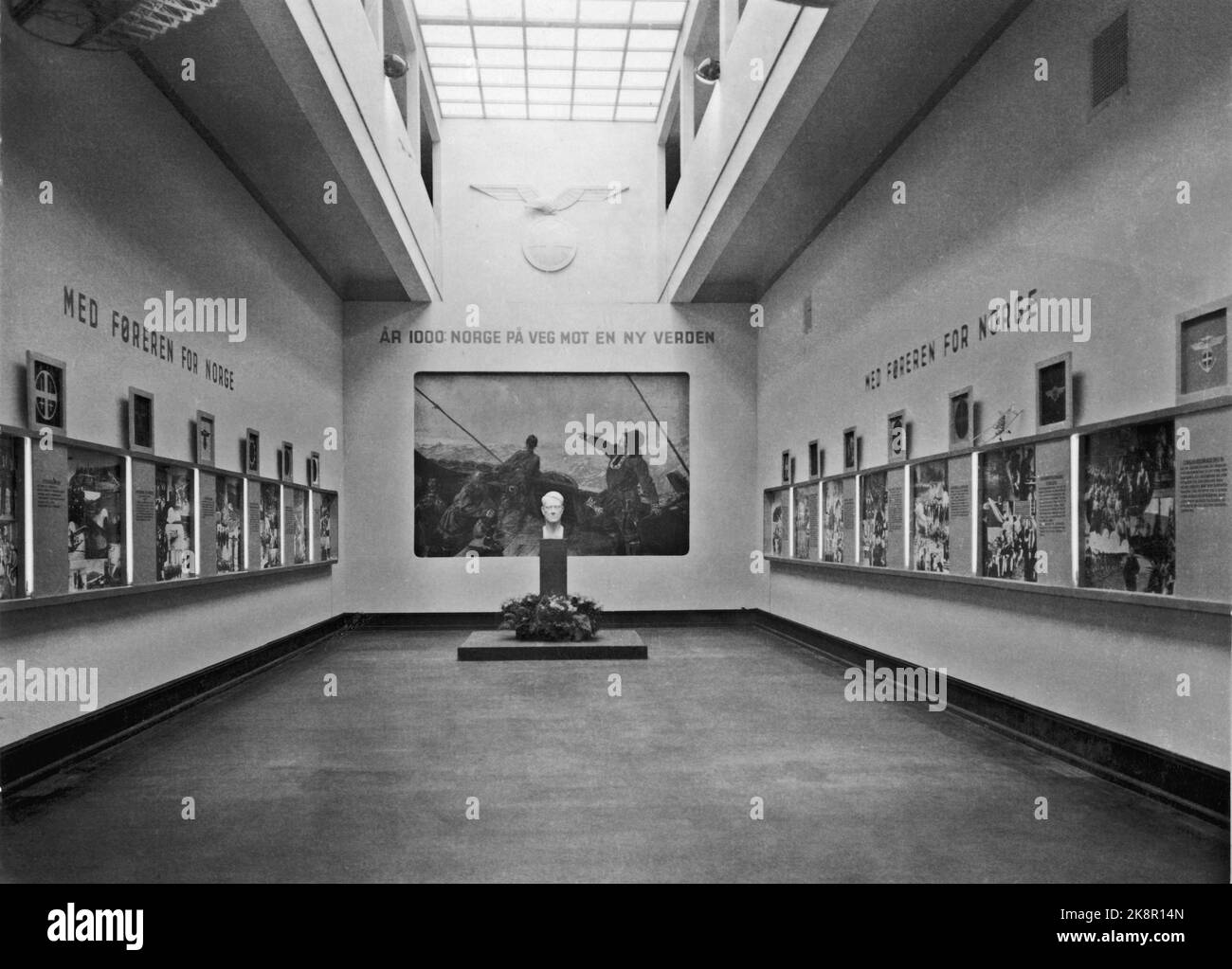 Oslo 1940-45. Arte y exposiciones de arte en Noruega durante la Segunda Guerra Mundial Foto: Aquí de una exposición en la Galería Nacional. Con el conductor para Noruega. Foto: NTB Foto de stock