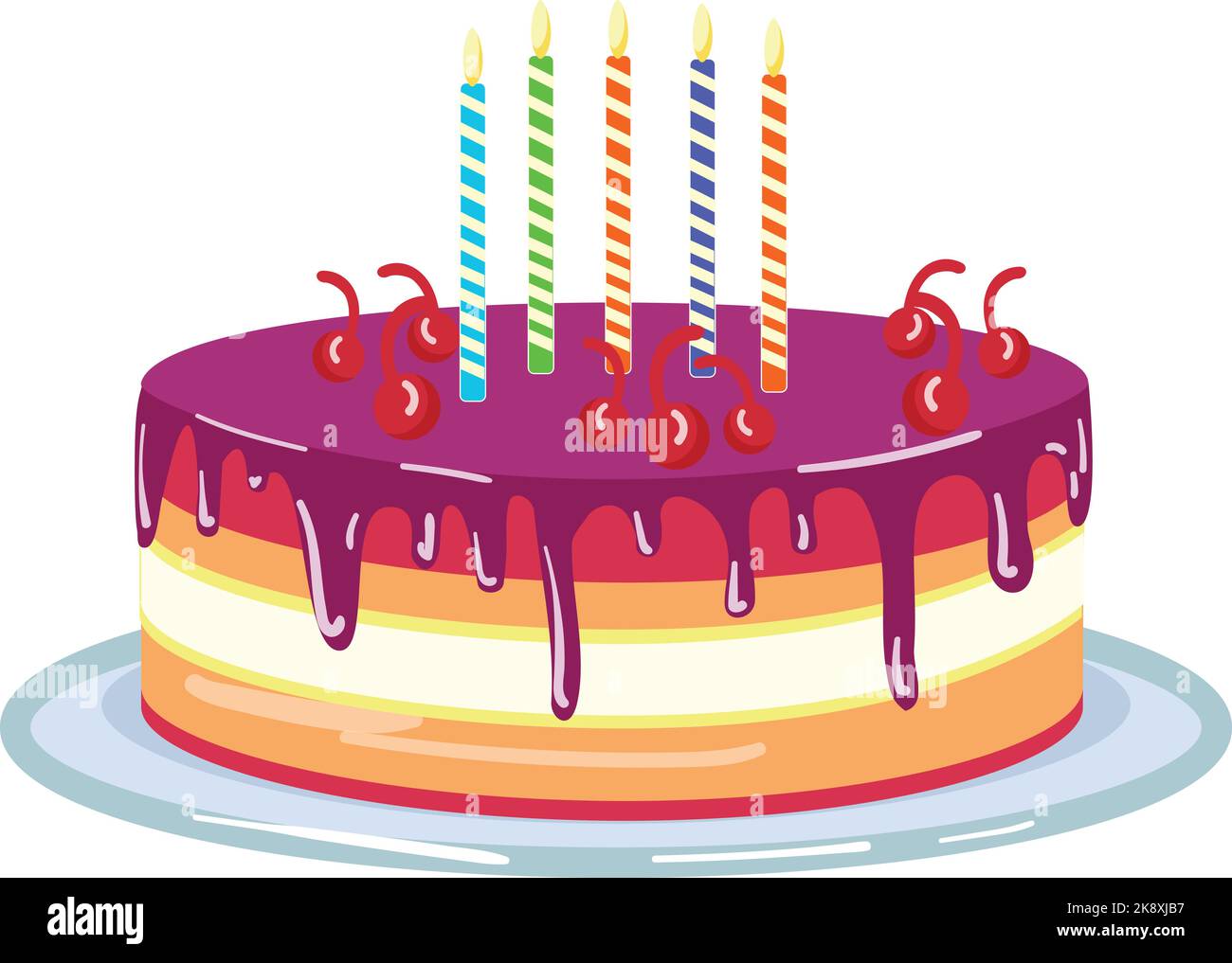 Bonitas cajas de regalo de cumpleaños de color pastel Imagen Vector de  stock - Alamy